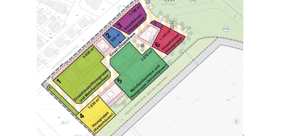 Plan des Wohngebiets Sinai II + III