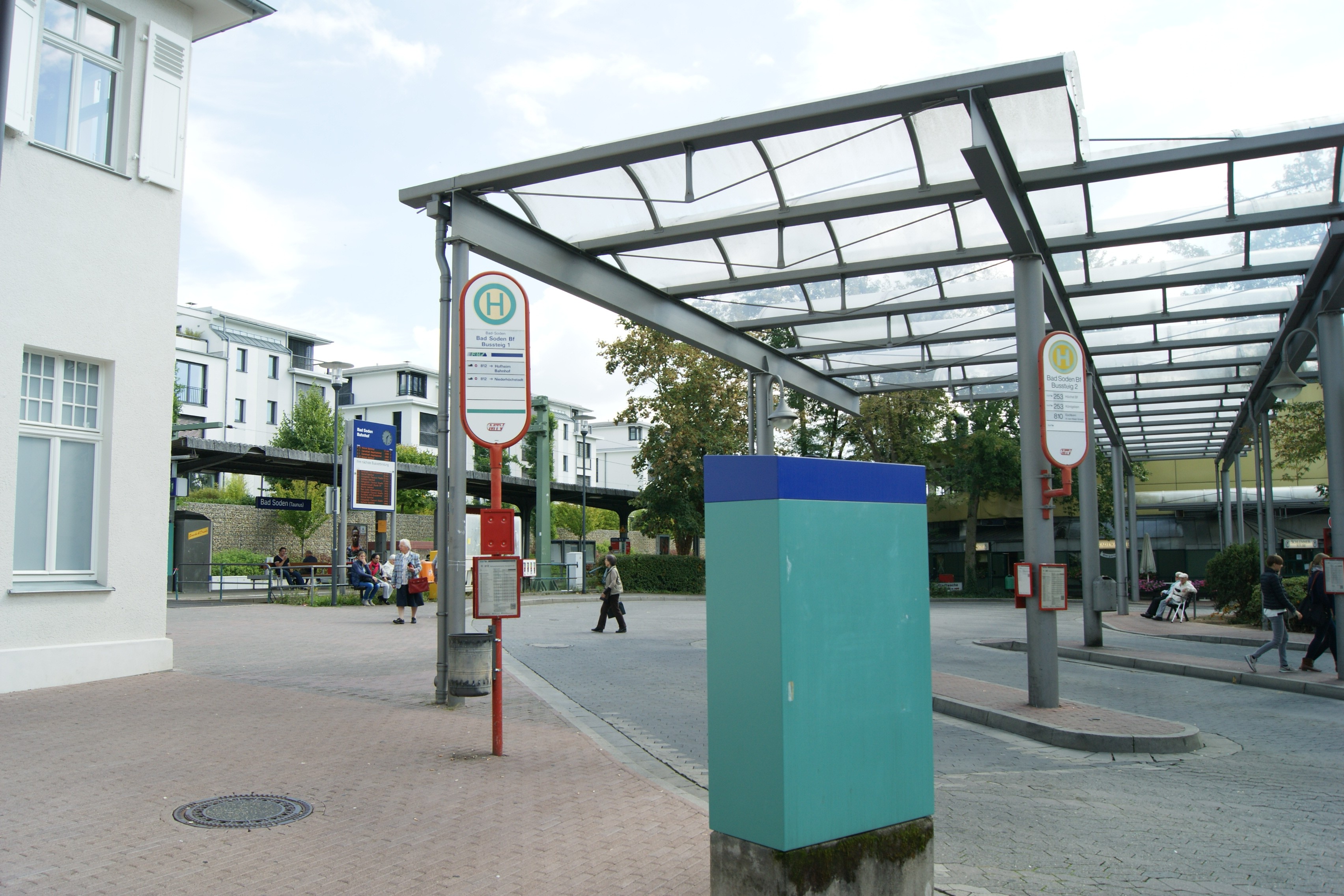 Bahnhof Bad Soden Die Frontansicht des Bad Sodener Bahnhofs