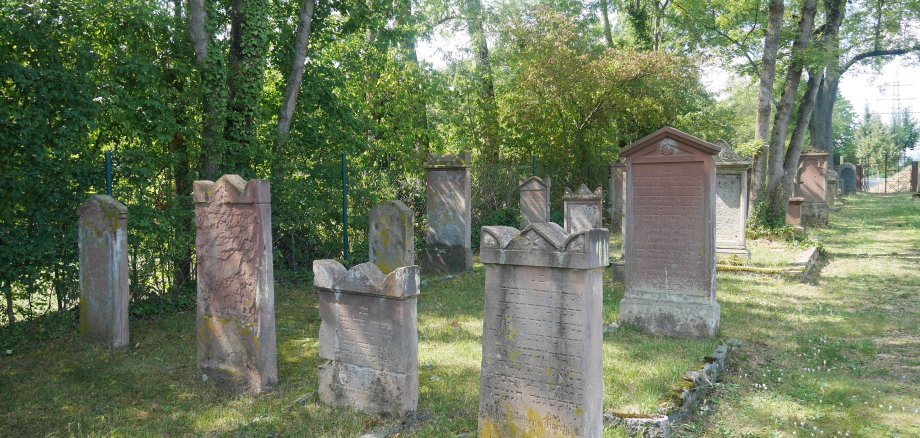 Grabsteine auf dem Jüdischen Friedhof in Bad Soden