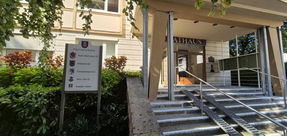 Rathaus Bad Soden am Taunus Eingang
