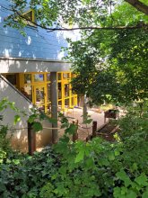 Außenansicht der Kita Hübenbusch