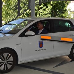 Einfahrt vom Parkhaus am Bahnhof
