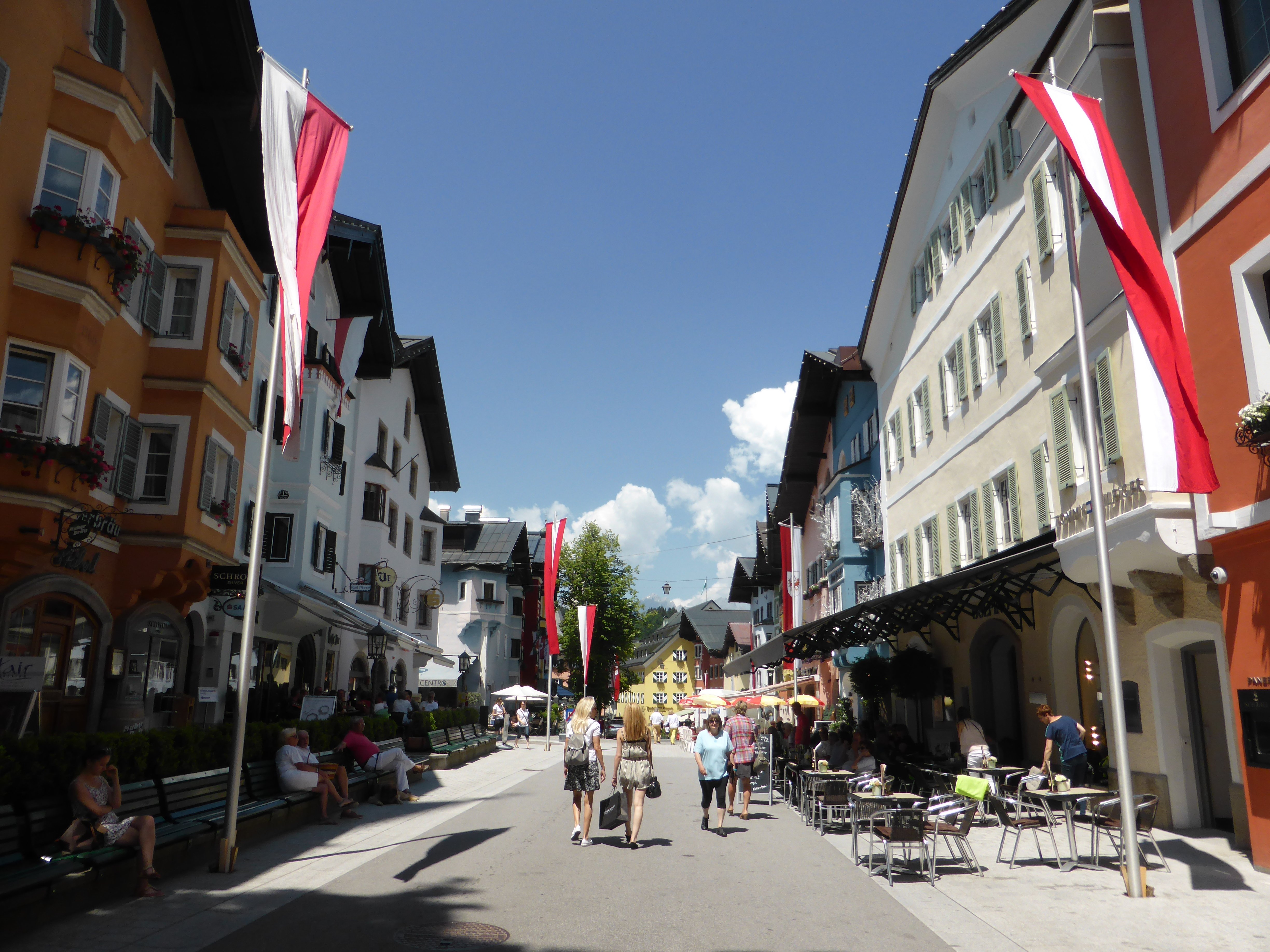 Die Innenstadt der Bad Sodener Partnerstadt Kitzbühel