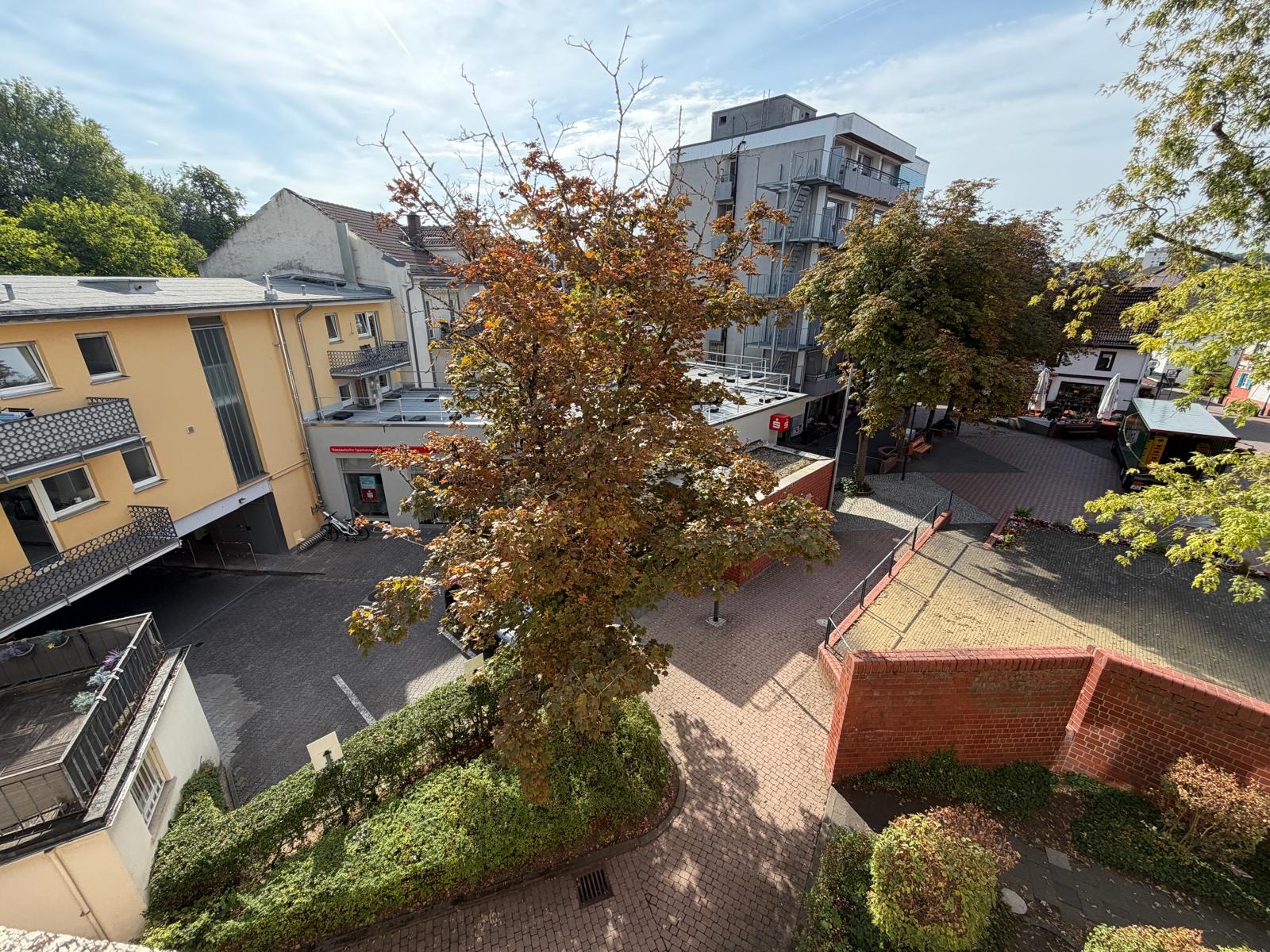Adlerkarree Blick aus dem Rathaus auf das Adlerkarree