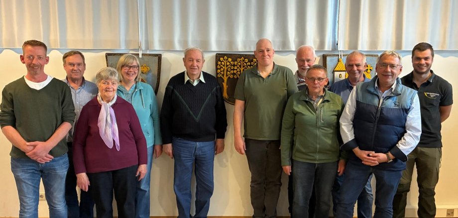 Der neue Vorstand der Jagdgenossenschaft Neuenhain mit dem Vorsitzenden Klaus Thomas (Mitte)