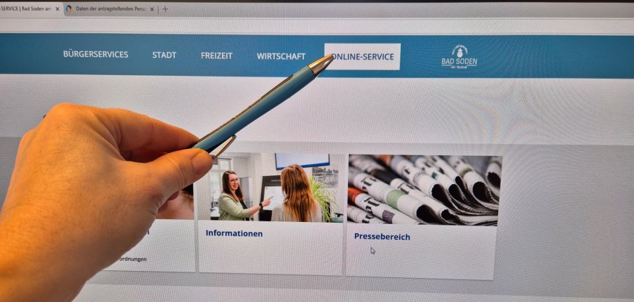 Formulare unter der Rubrik Online-Services