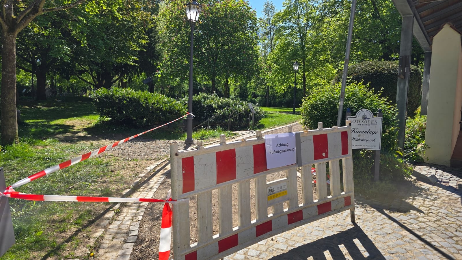 Sperrung des Wilhelmsparks