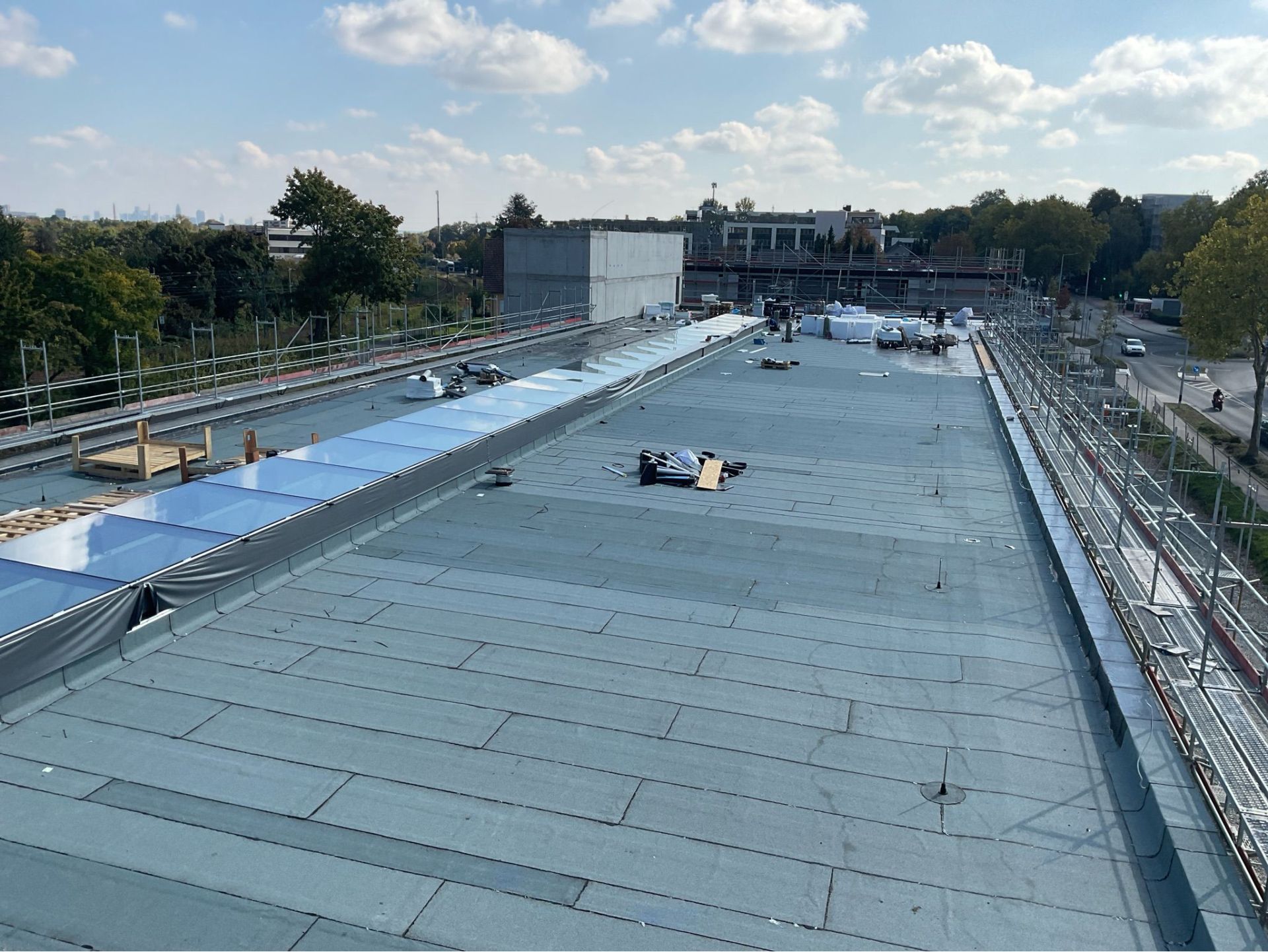 Feuerwache Bad Soden Das Dach der neuen Feuerwache Bad Soden