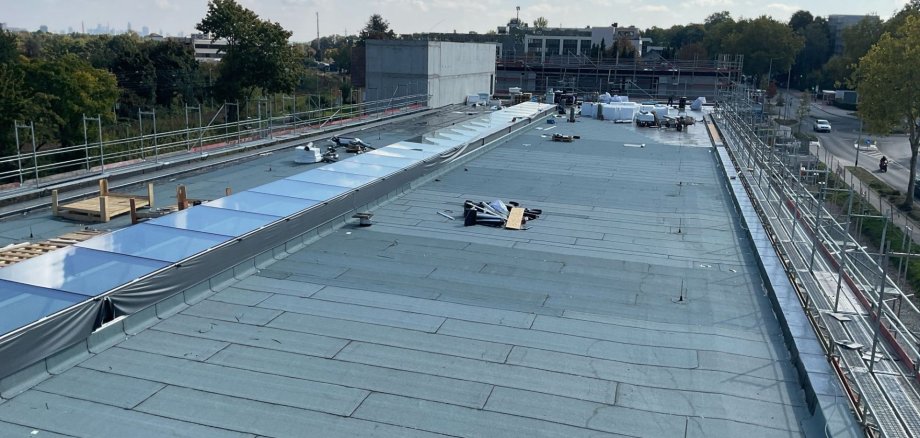 Feuerwache Bad Soden Das Dach der neuen Feuerwache Bad Soden