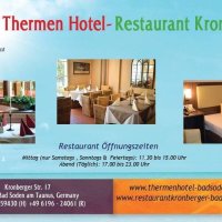 Ein Werbeplakat für das Thermen Hotel in Bad Soden.