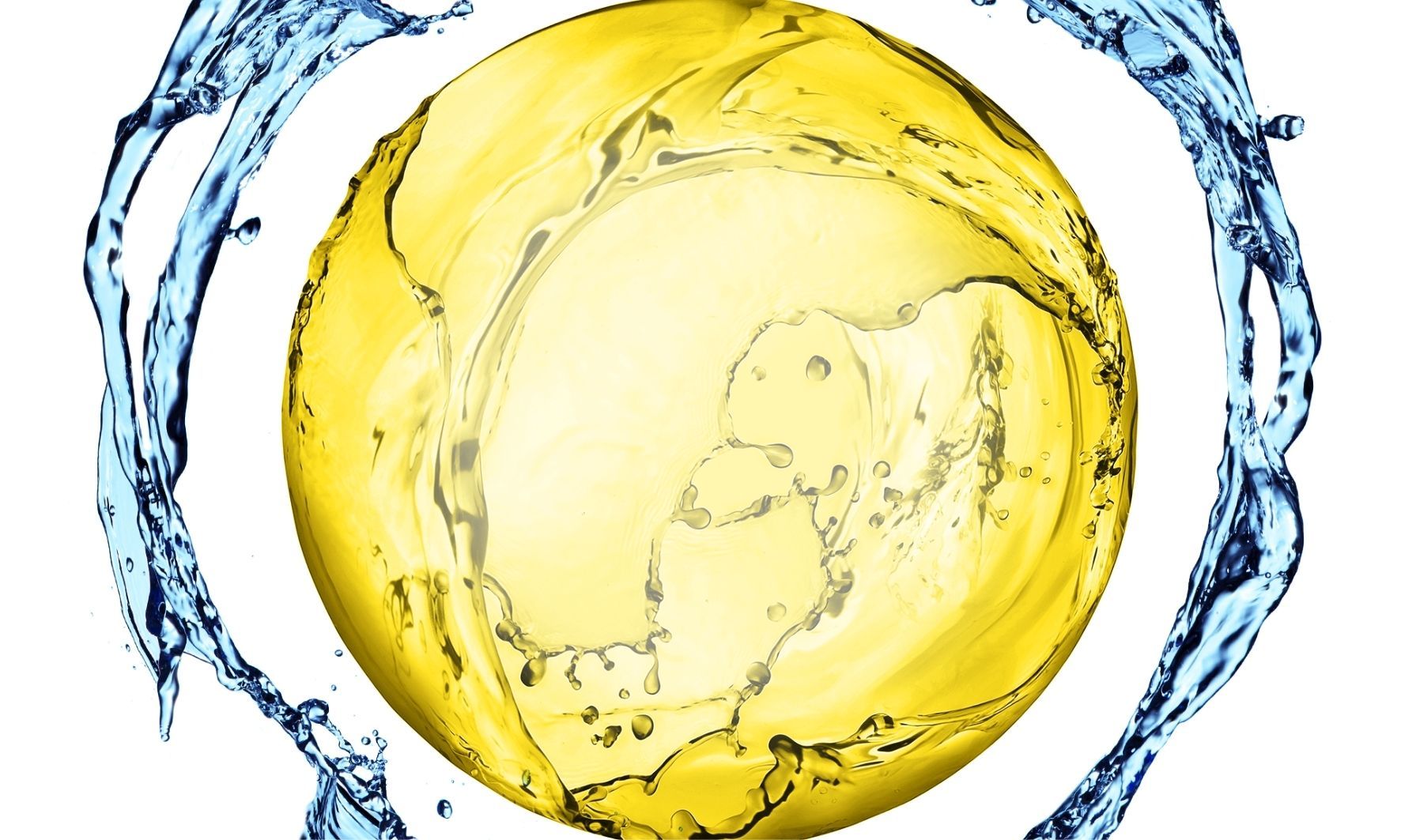 Ampel Eine Wasserampel, die gelb leuchtet.