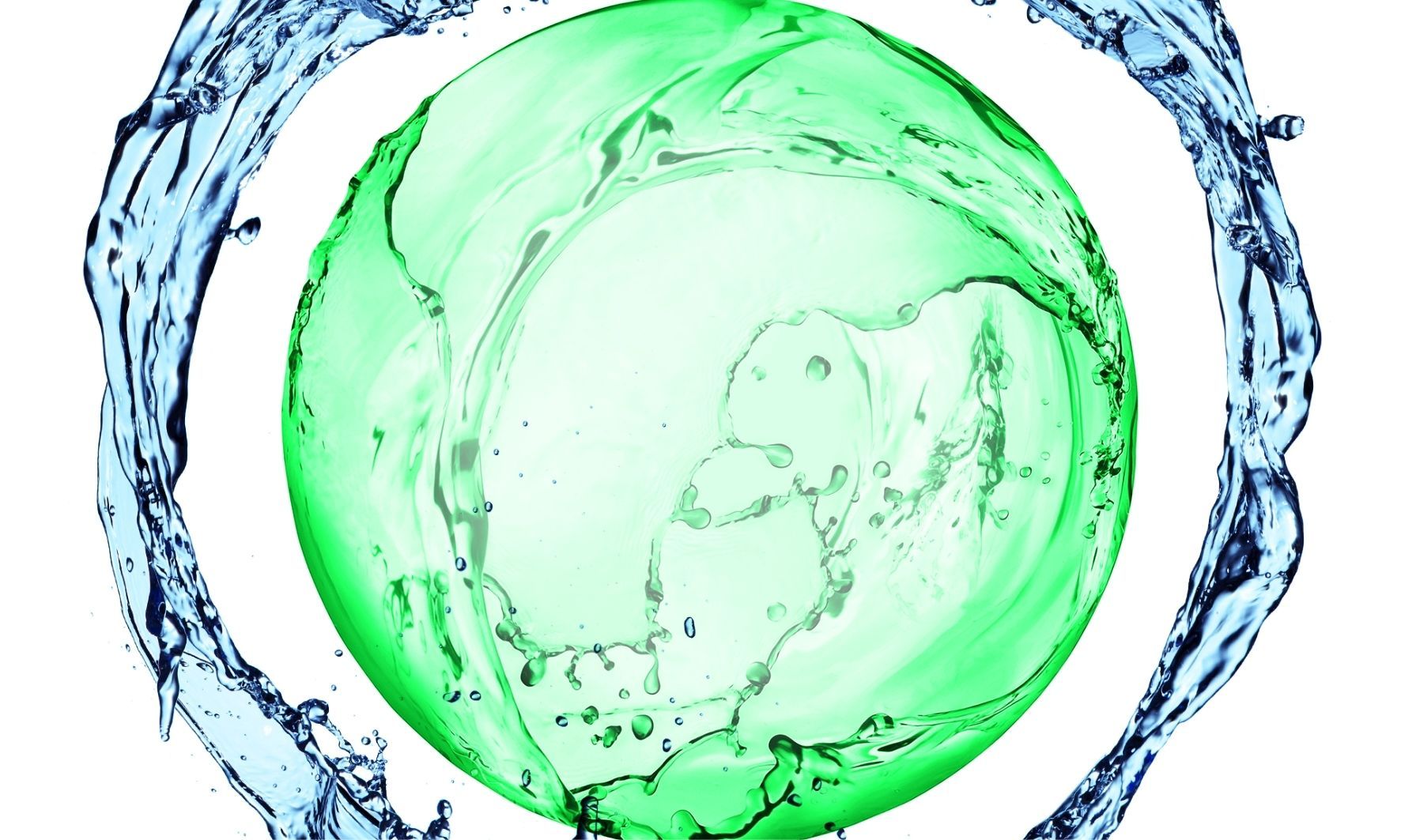 Ampel Eine Wasserampel, die grün leuchtet.