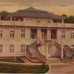 Ein altes Bild des Medico-Palais in Bad Soden am Taunus