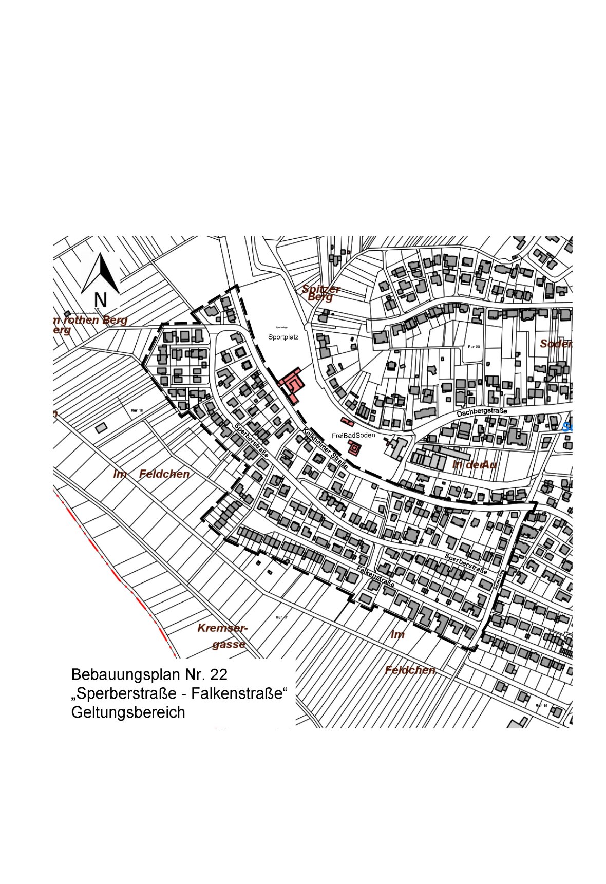 Bebauungsplan Bebauungsplan Sperberstraße, Falkenstraße