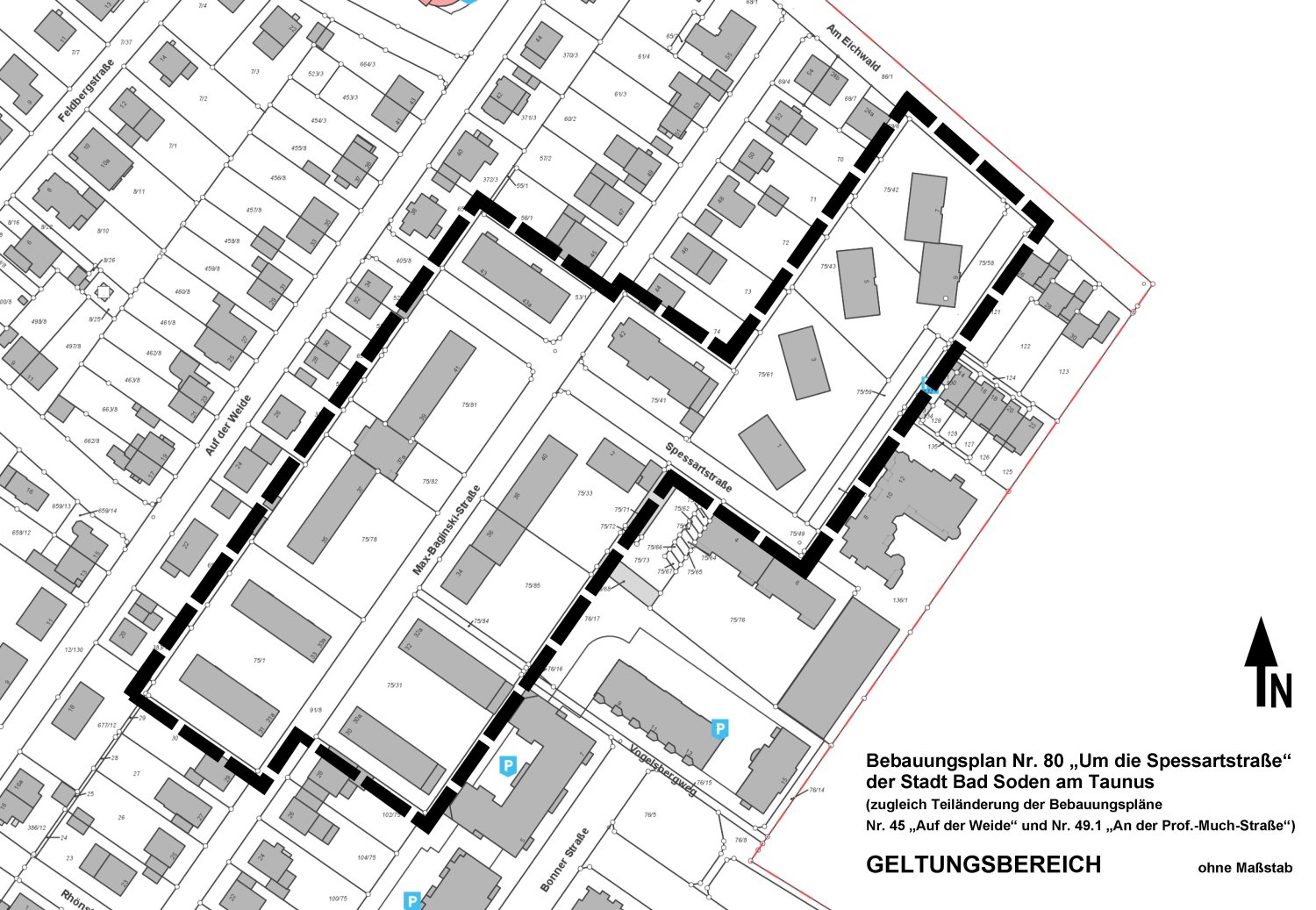 Bebauungsplan Nr. 80 "Um die Spessartstraße" der Stadt Bad Soden am